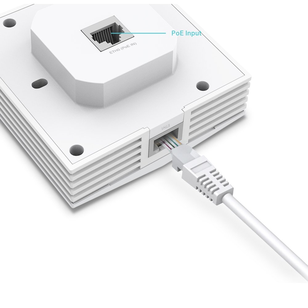 TP-Link EAP650-Wall | WiFi 6 AX3000 Wall Access Point, Gigabit Port, PoE+, Quản Lý Cloud Qua Omada SDN
