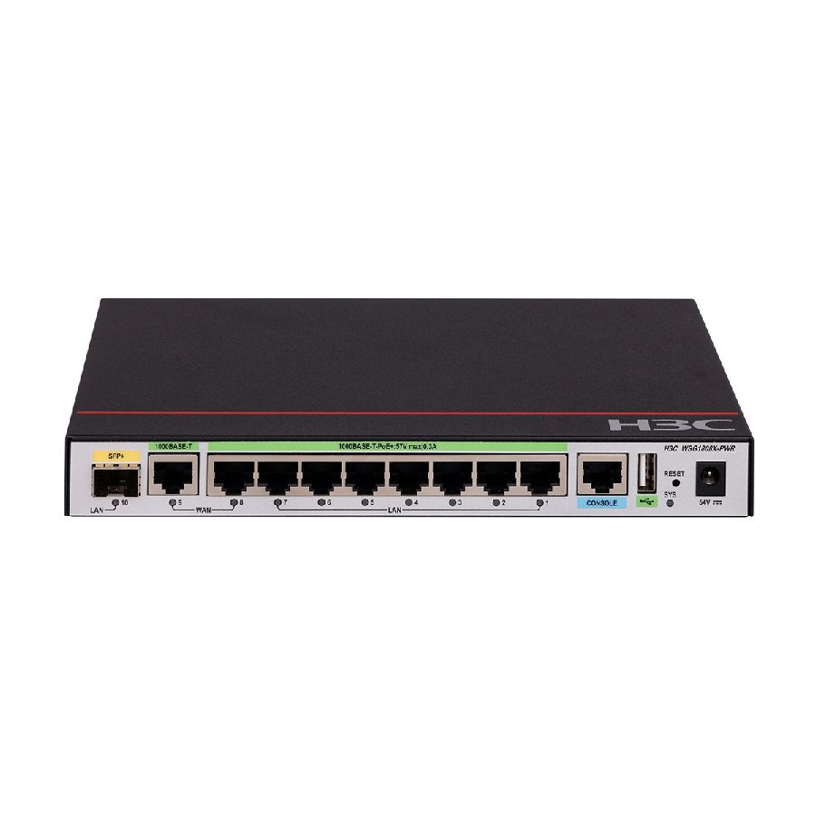 H3C WSG1808X-PWR | Wireless Gateway tích hợp AC & PoE cho SMB | NAMHI