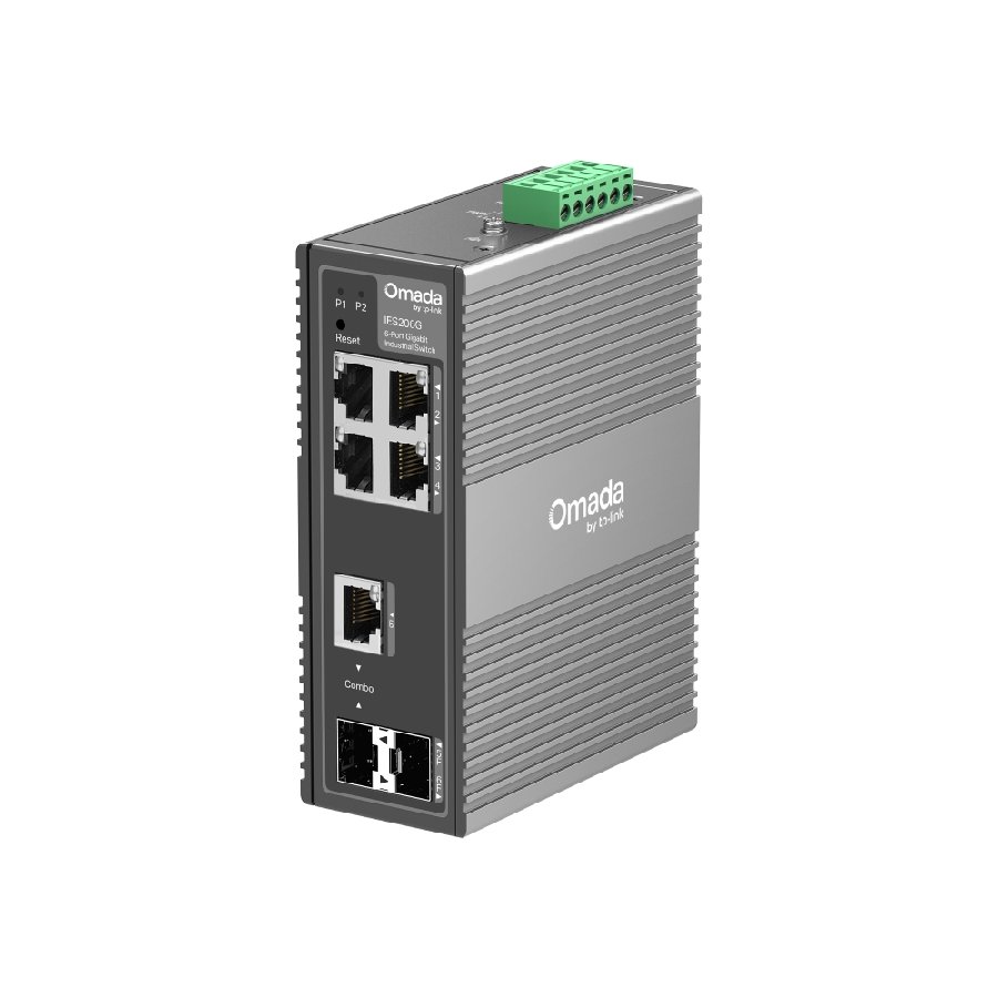 TP-Link IES206G | Switch Công Nghiệp 6 Port Gigabit Quản Lý Cloud Omada, Hoạt Động -40~75°C, Vỏ Nhôm IP40