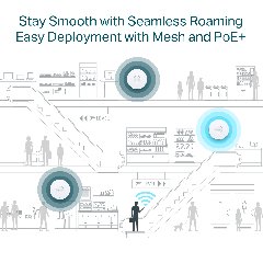 TP-Link EAP653 | WiFi 6 AX3000 Ceiling Access Point, PoE+, Omada SDN, Mesh & Seamless Roaming