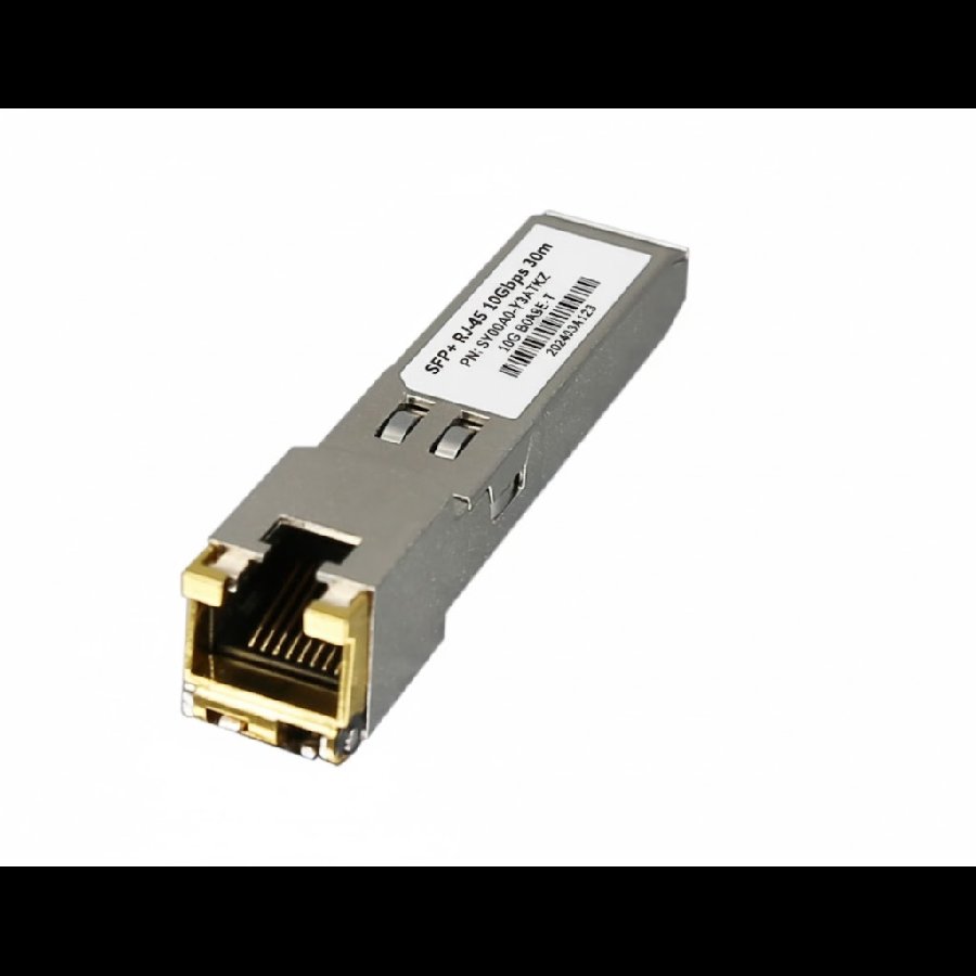 SANOC SY00A0-Y3ATKZ – SFP+ RJ-45 10Gbps 30 m Copper Transceiver | Hiệu năng cao, ổn định và RoHS Compliant