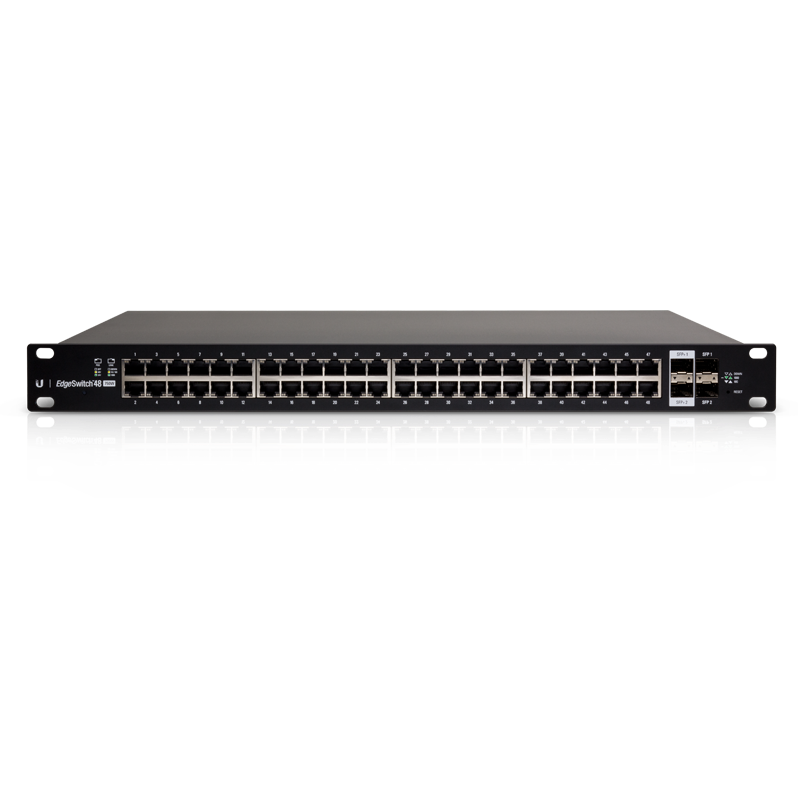 Ubiquiti EdgeSwitch 48 PoE ES-48-750W - 48x Gigabit RJ45 + 4x SFP, 750W