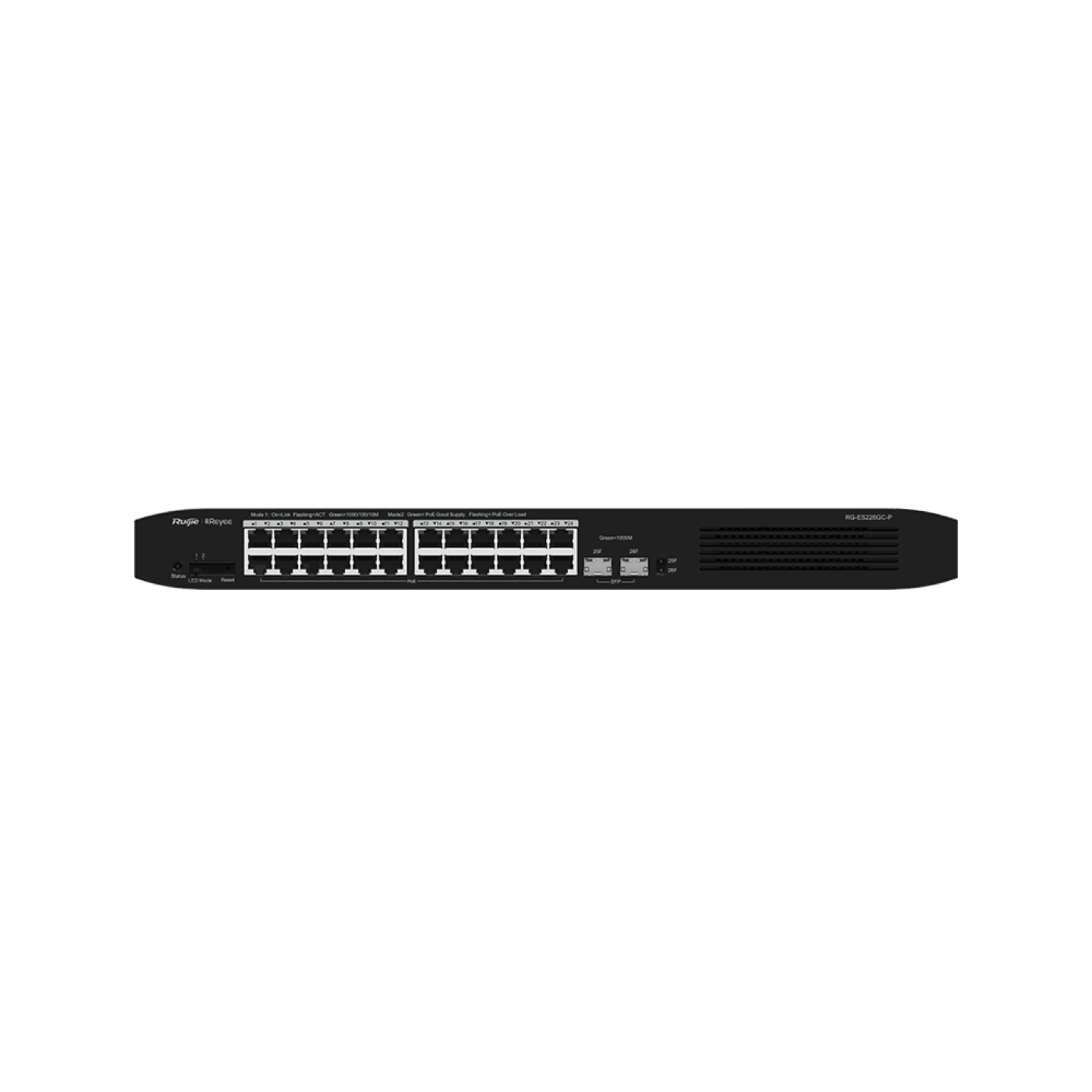 Ruijie Reyee RG-ES226GC-P – 26-Port Gigabit Smart Cloud Managed PoE Switch cho hệ thống camera và SMB