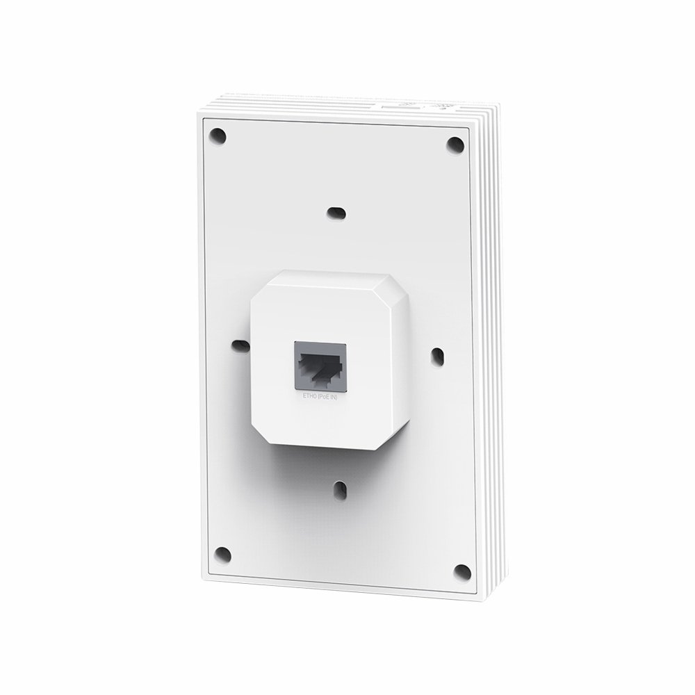 TP-Link EAP655-Wall | WiFi 6 AX3000 Wall Access Point, 3 Cổng Gigabit PoE, Quản Lý Cloud Qua Omada SDN