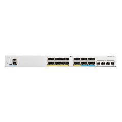 Cisco Catalyst C1300-24MGP-4X – Switch Multi-Gig PoE+ 24 port (2.5G) + 4 uplink 10G SFP+, hiệu năng mạnh mẽ cho SMB