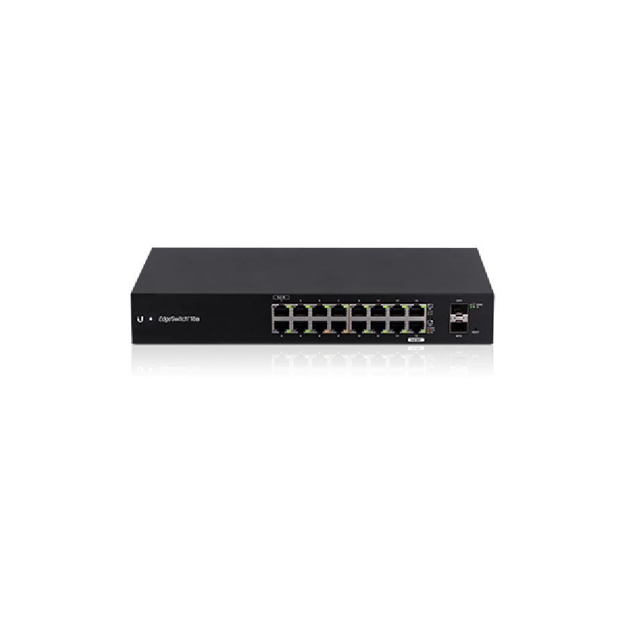 Ubiquiti EdgeSwitch 18X ES-18X – 16x Gigabit RJ45 + 2x SFP, PoE Passive 24V