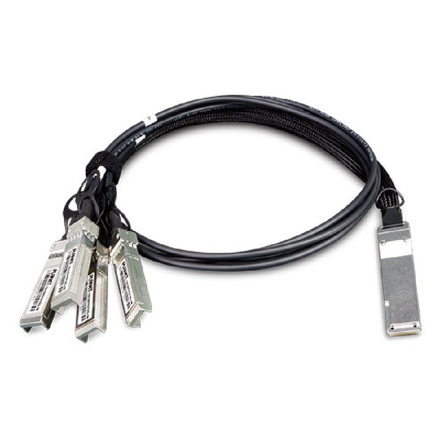 Cáp DAC PLANET CB-QSFP4X10G | 40G QSFP+ to 4×10G SFP+ Breakout | NAMHI