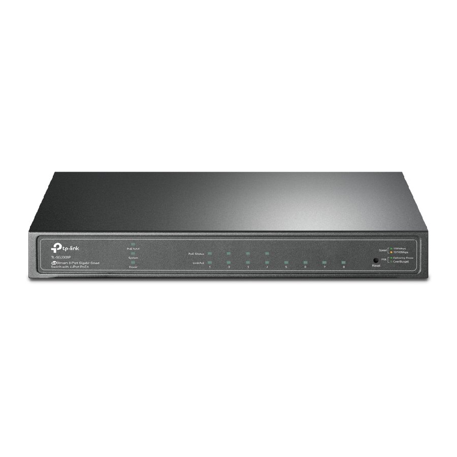 TP-Link TL-SG2008P | Switch L2+ 8 Port Gigabit PoE+ 62W Quản Lý Cloud Omada SDN