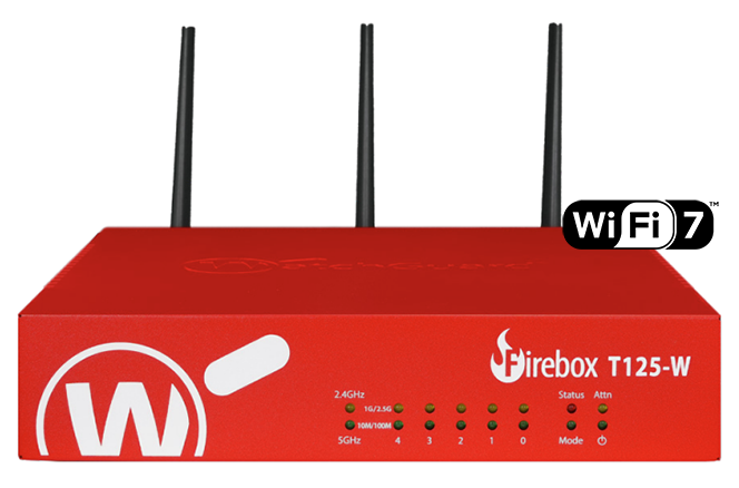 Tường Lửa WatchGuard Firebox T125-W | Wi-Fi 7 & Bảo Mật Doanh Nghiệp