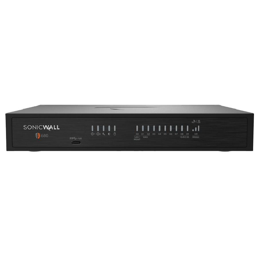 Tường Lửa SonicWall TZ680 Gen 8 | Hiệu Suất Cao & Cổng Quang 10G SFP
