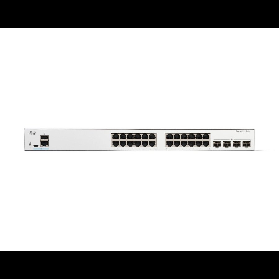 Cisco Catalyst C1300-24T-4X – Switch Gigabit 24 port + 4 uplink 10G SFP+, hiệu năng mạnh mẽ cho SMB