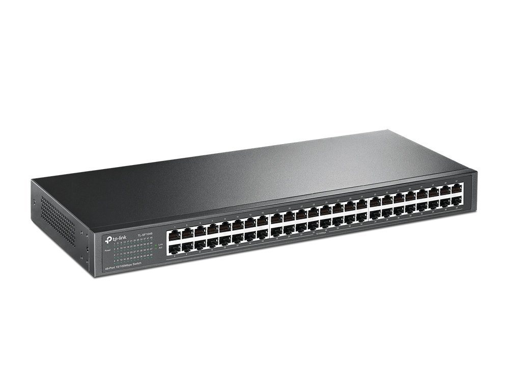 TP-Link TL-SF1048 | Switch 48 port 10/100 Mbps, Unmanaged, vỏ kim loại rackmount, hiệu suất cao cho doanh nghiệp SMB
