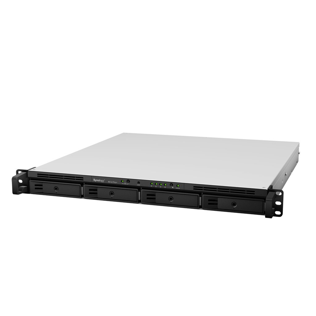 Synology RackStation RS1619xs+ | NAS 1U 4-Bay, CPU Intel Xeon D, Khe cắm M.2 NVMe