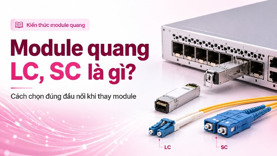 Module quang LC, SC là gì? Cách chọn đúng đầu nối khi thay module