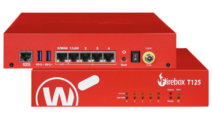 Tường Lửa WatchGuard Firebox T125 | Hiệu Suất Cao Cho Doanh Nghiệp Nhỏ