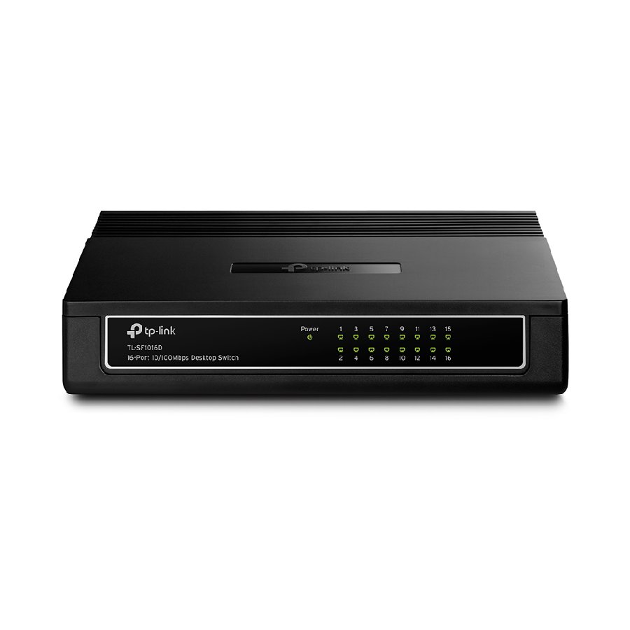 TP-Link TL-SF1016D | Switch 16 port 10/100 Mbps, Unmanaged, thiết kế để bàn nhỏ gọn, hoạt động ổn định