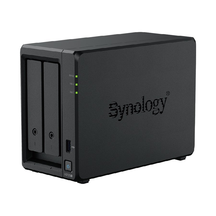 Synology DiskStation DS725+ - NAS 2-bay, CPU Ryzen, mở rộng đến 7 bay