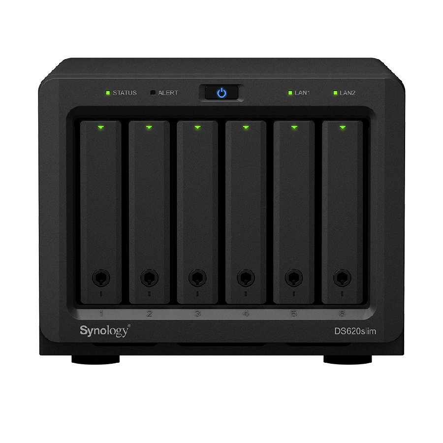 Synology DiskStation DS620slim - NAS 6-bay mini, thiết kế hiện đại, hiệu năng mạnh mẽ