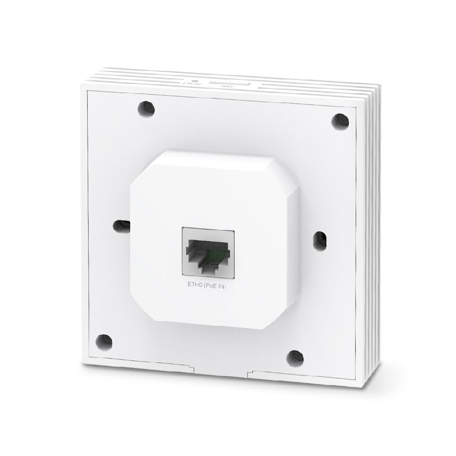 TP-Link EAP650-Wall | WiFi 6 AX3000 Wall Access Point, Gigabit Port, PoE+, Quản Lý Cloud Qua Omada SDN