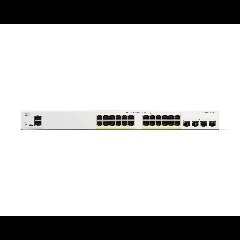 Cisco Catalyst C1300-24P-4G – Switch PoE+ 24 port Gigabit + 4 uplink SFP, hiệu năng cao cho SMB