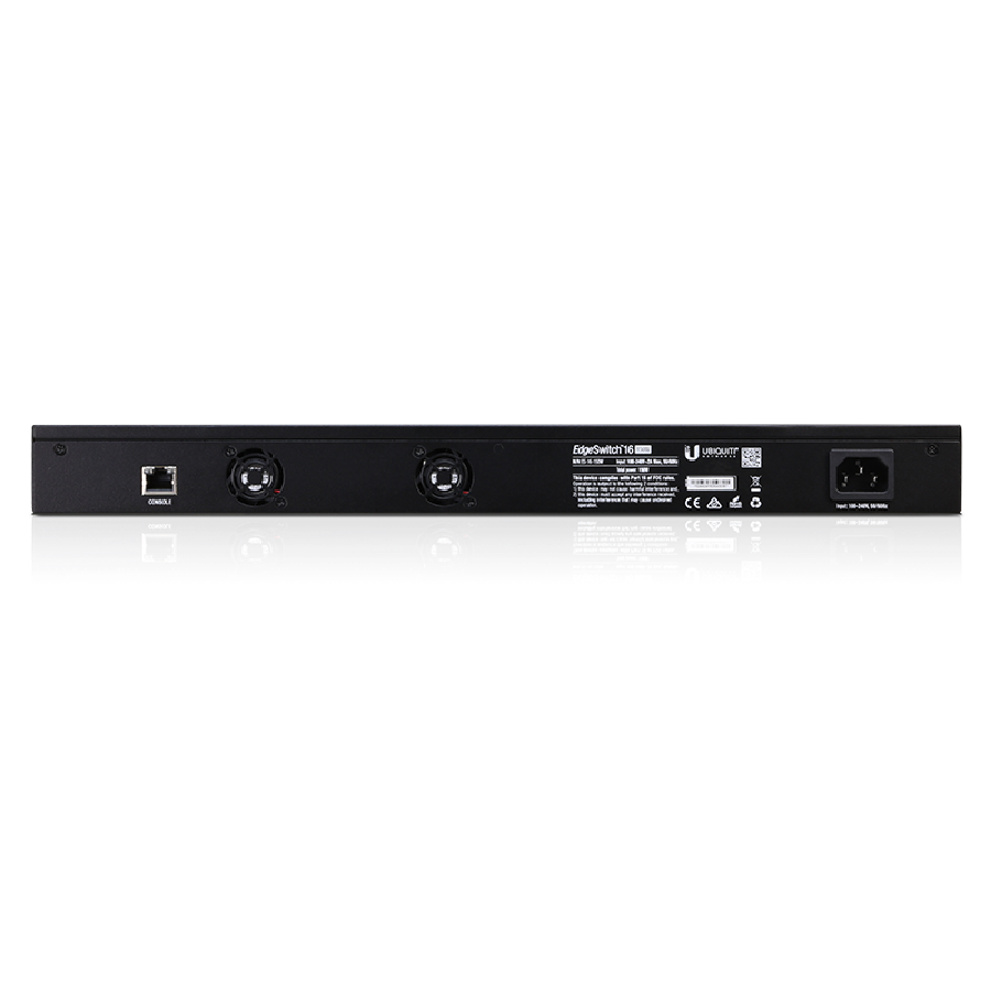 Ubiquiti EdgeSwitch 16 PoE ES-16-150W - 16x Gigabit RJ45 + 2x SFP, 150W