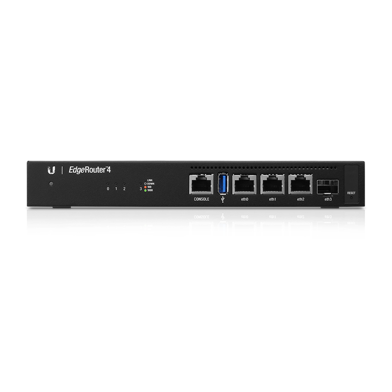 EdgeRouter 4 (ER-4) - Router Gigabit 4 cổng, CPU 4 nhân, RAM 1GB