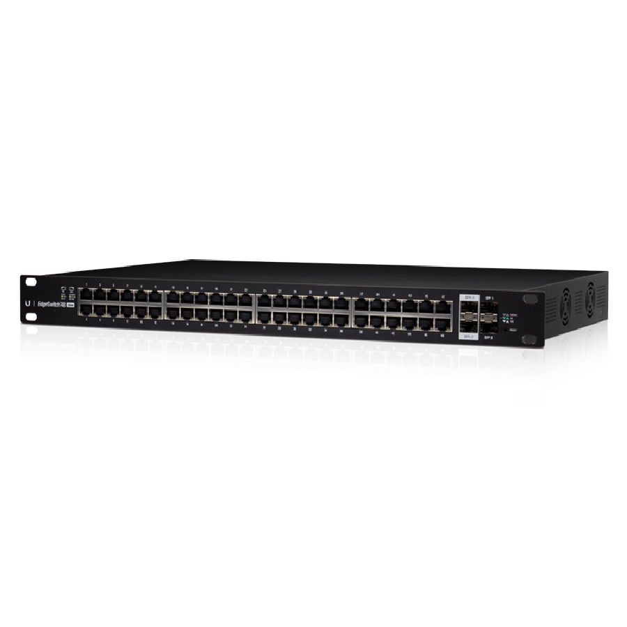 Ubiquiti EdgeSwitch 48 PoE ES-48-750W - 48x Gigabit RJ45 + 4x SFP, 750W