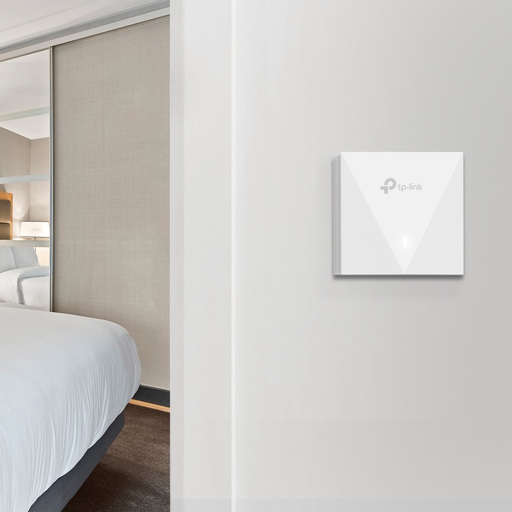 TP-Link EAP650-Wall | WiFi 6 AX3000 Wall Access Point, Gigabit Port, PoE+, Quản Lý Cloud Qua Omada SDN