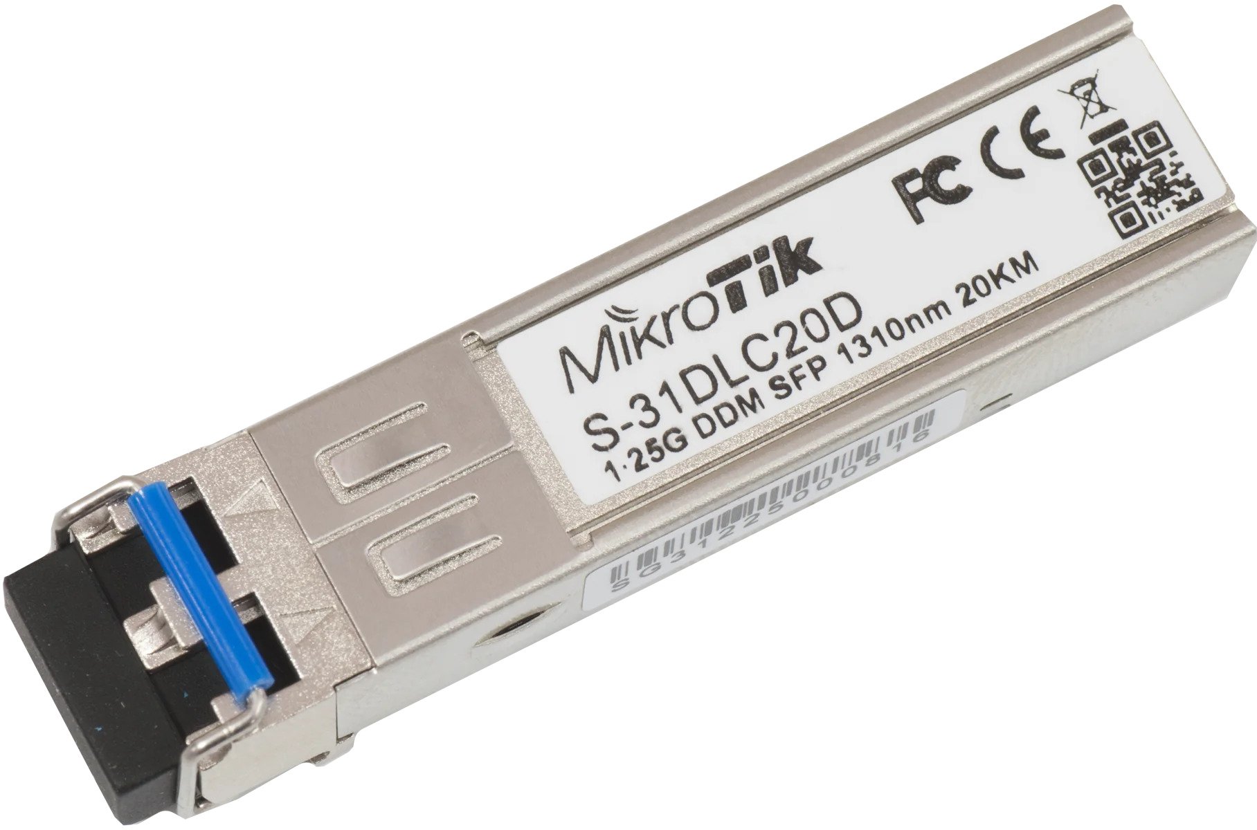 Module quang MikroTik S-31DLC20D | SFP SM 1.25G 20km 1310nm DDM | NAMHI