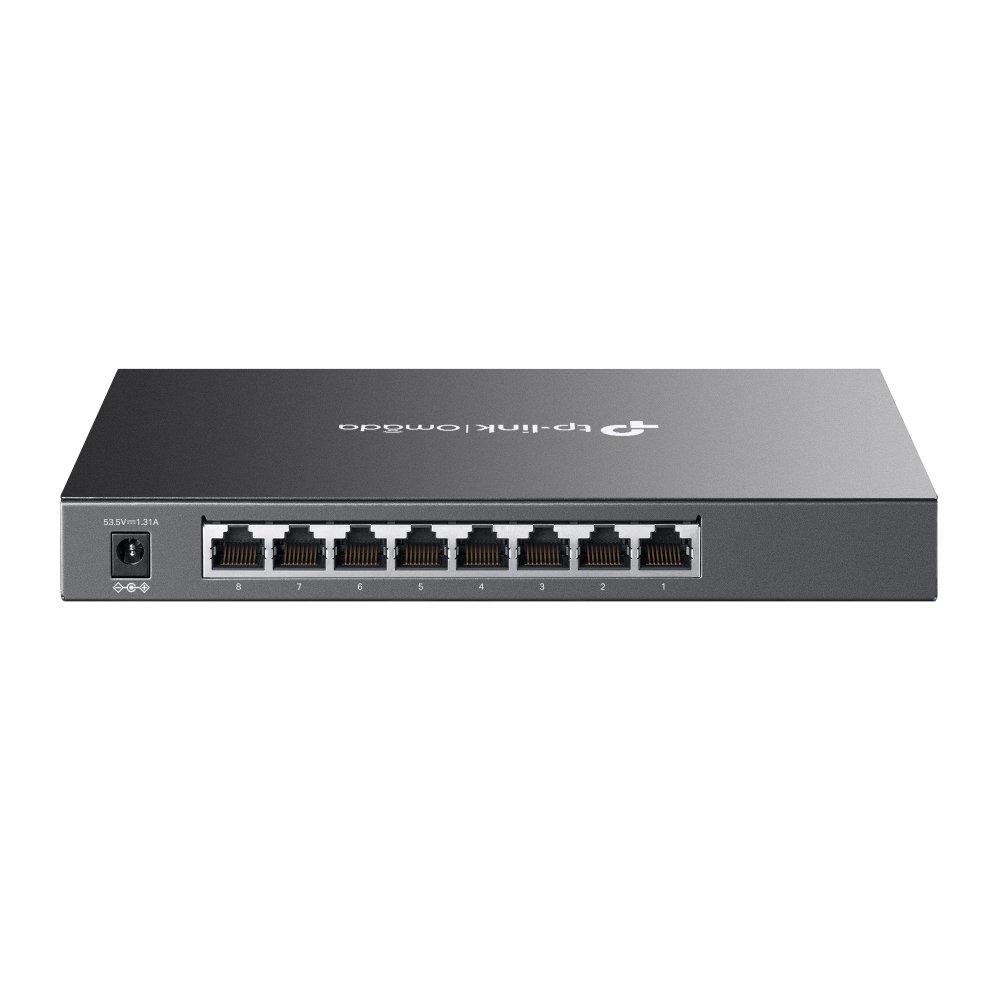 TP-Link SG2008P | Switch 8 Port Gigabit PoE+ Quản Lý Dễ Dàng Omada, VLAN, QoS, Tổng Công Suất 62W, Thiết Kế Kim Loại Êm Ái