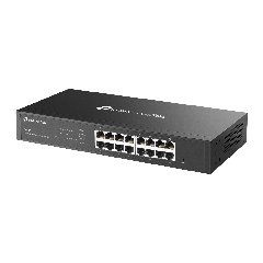 TP-Link ES216G | Switch 16 Port Gigabit Quản Lý Dễ Dàng Omada, VLAN, QoS, Vỏ Kim Loại Gắn Rack Bền Bỉ