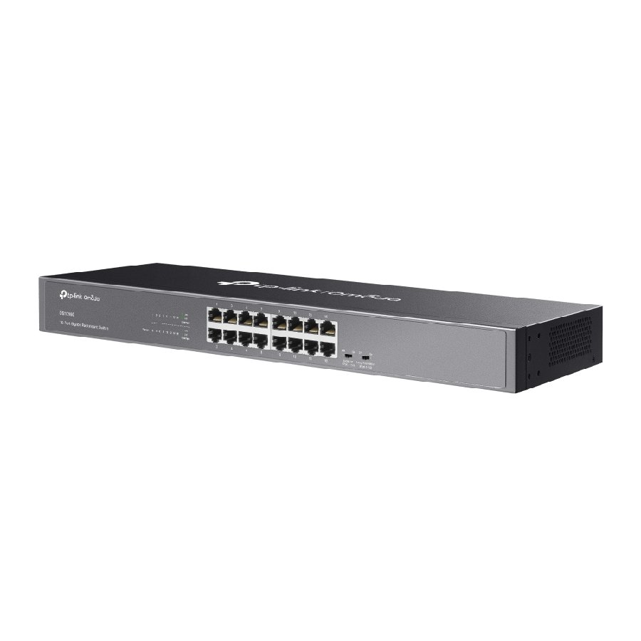 TP-Link DS1016G | Switch 16 Port Gigabit Rackmount Kim Loại, Hiệu Năng Ổn Định, Tiết Kiệm Điện, Cắm Là Chạy