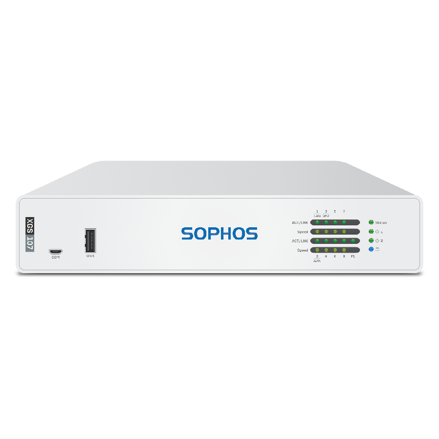 Tường Lửa Sophos XGS 107: Hiệu suất được tăng tốc với chip Xstream, bảo mật toàn diện cho SMB