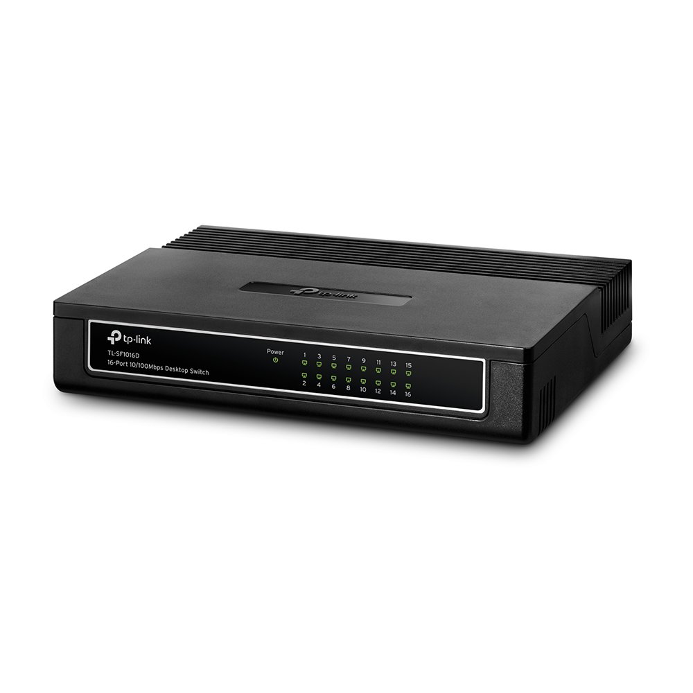 TP-Link TL-SF1016D | Switch 16 port 10/100 Mbps, Unmanaged, thiết kế để bàn nhỏ gọn, hoạt động ổn định