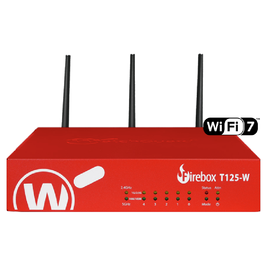 Tường Lửa WatchGuard Firebox T125-W | Wi-Fi 7 & Bảo Mật Doanh Nghiệp