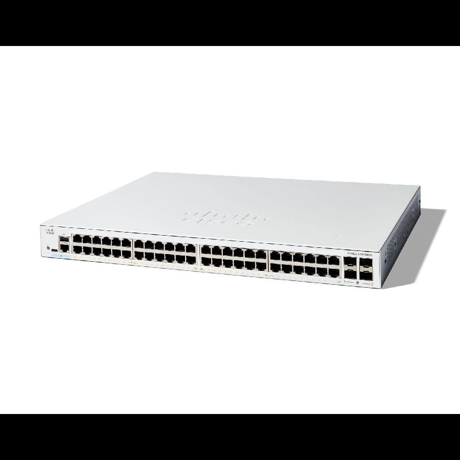 Cisco Catalyst C1200-48T-4G - Switch Gigabit 48 port + 4 uplink SFP, fanless, hiệu năng ổn định cho SMB