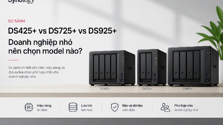 DS425+ vs DS725+ vs DS925+: Doanh nghiệp nhỏ nên chọn model nào?