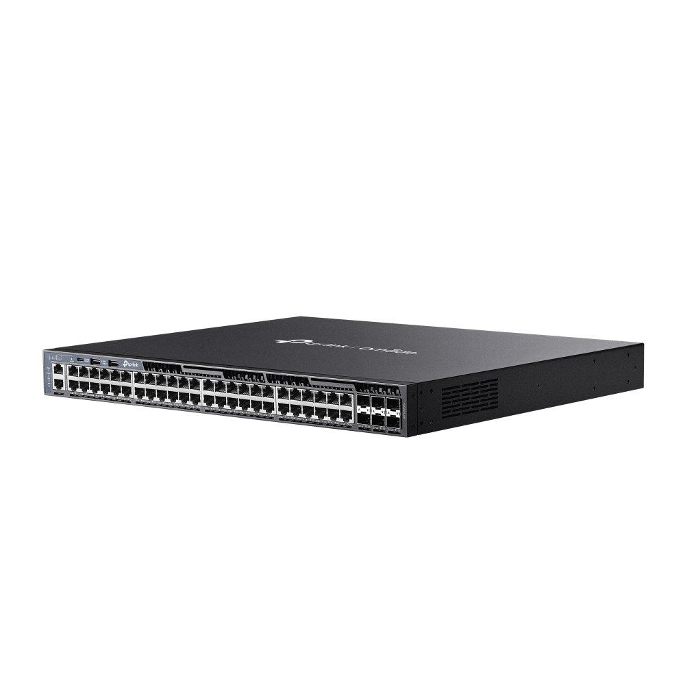 TP-Link SG6654X | Switch L3 54 Port Gigabit Stackable Uplink 10G Quản Lý Omada, Dual PSU, RIP/OSPF, VLAN, QoS