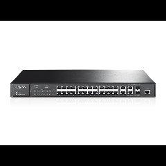 TP-Link TL-SL3428 | Managed Switch 24 Port Fast Ethernet + 4 Gigabit, VLAN, QoS, SNMP quản lý chuyên sâu