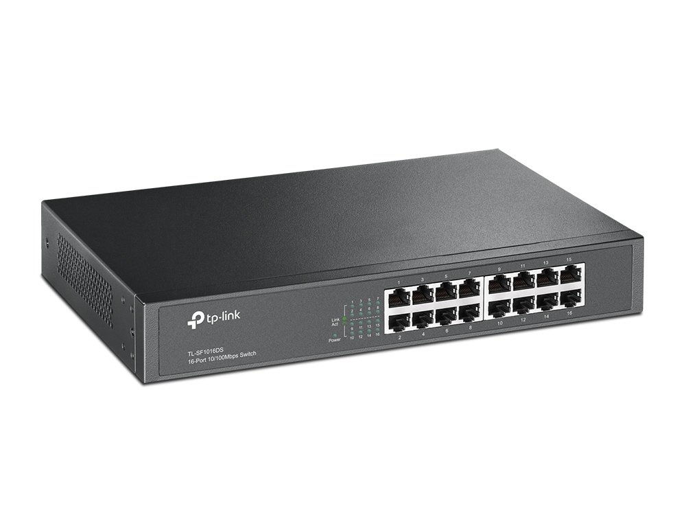 TP-Link TL-SF1016DS | Switch Unmanaged 16 port 10/100 Mbps, hiệu năng ổn định cho văn phòng