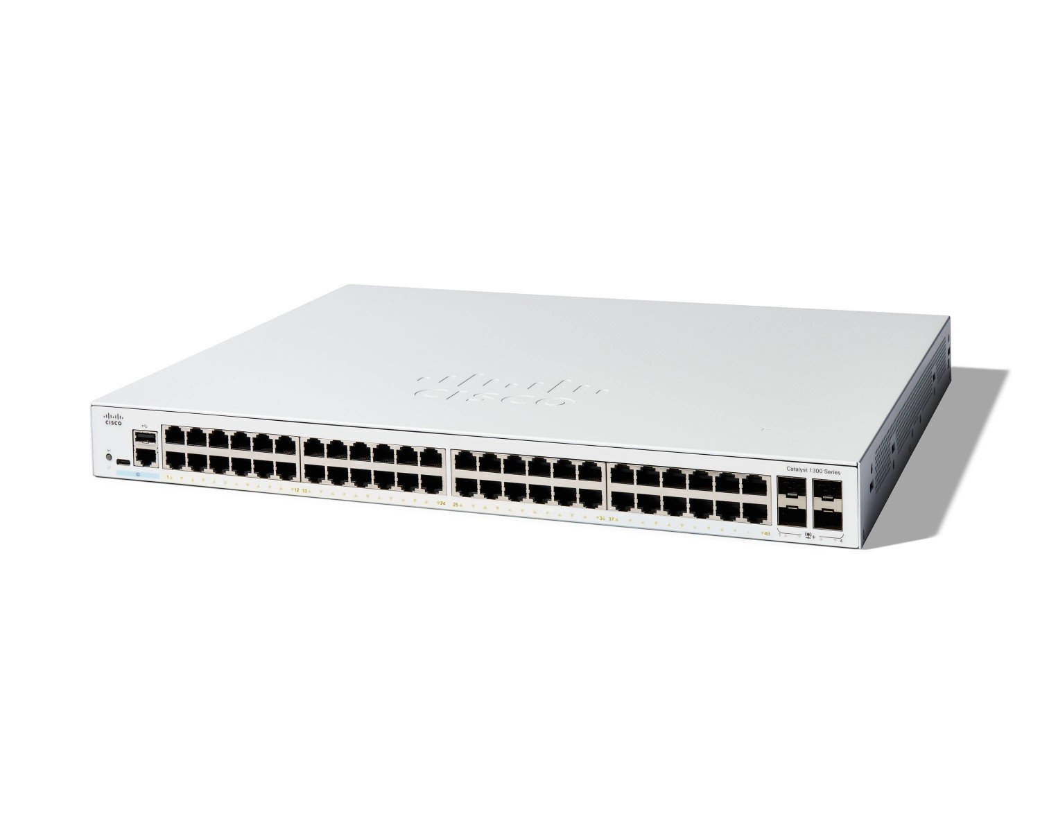 Cisco Catalyst C1300-48T-4X – Switch Gigabit 48 port + 4 uplink 10G SFP+, hiệu năng cao cho SMB