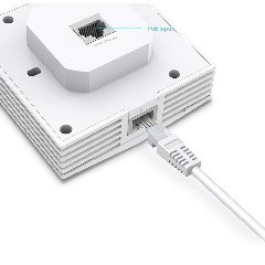 TP-Link EAP650-Wall | WiFi 6 AX3000 Wall Access Point, Gigabit Port, PoE+, Quản Lý Cloud Qua Omada SDN