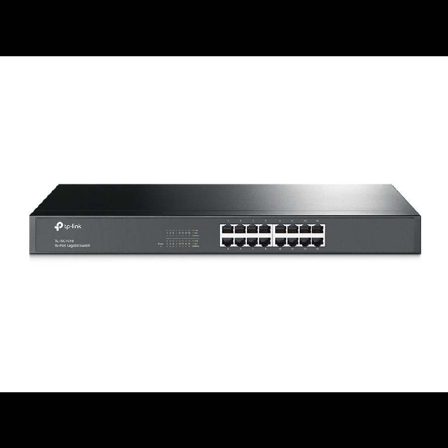 TP-Link TL-SG1016 | Switch Gigabit 16 port, Unmanaged, vỏ kim loại rackmount, hiệu suất cao cho doanh nghiệp nhỏ