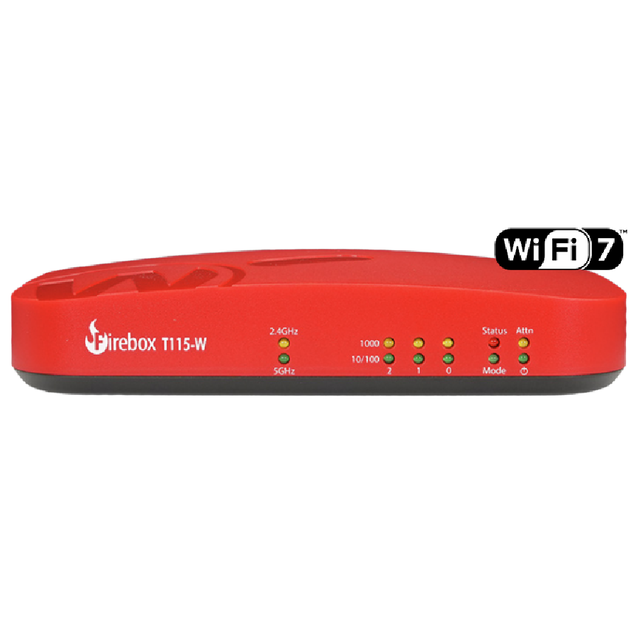 Tường Lửa WatchGuard Firebox T115-W | Wi-Fi 7 & Bảo Mật Cho Văn Phòng Nhỏ