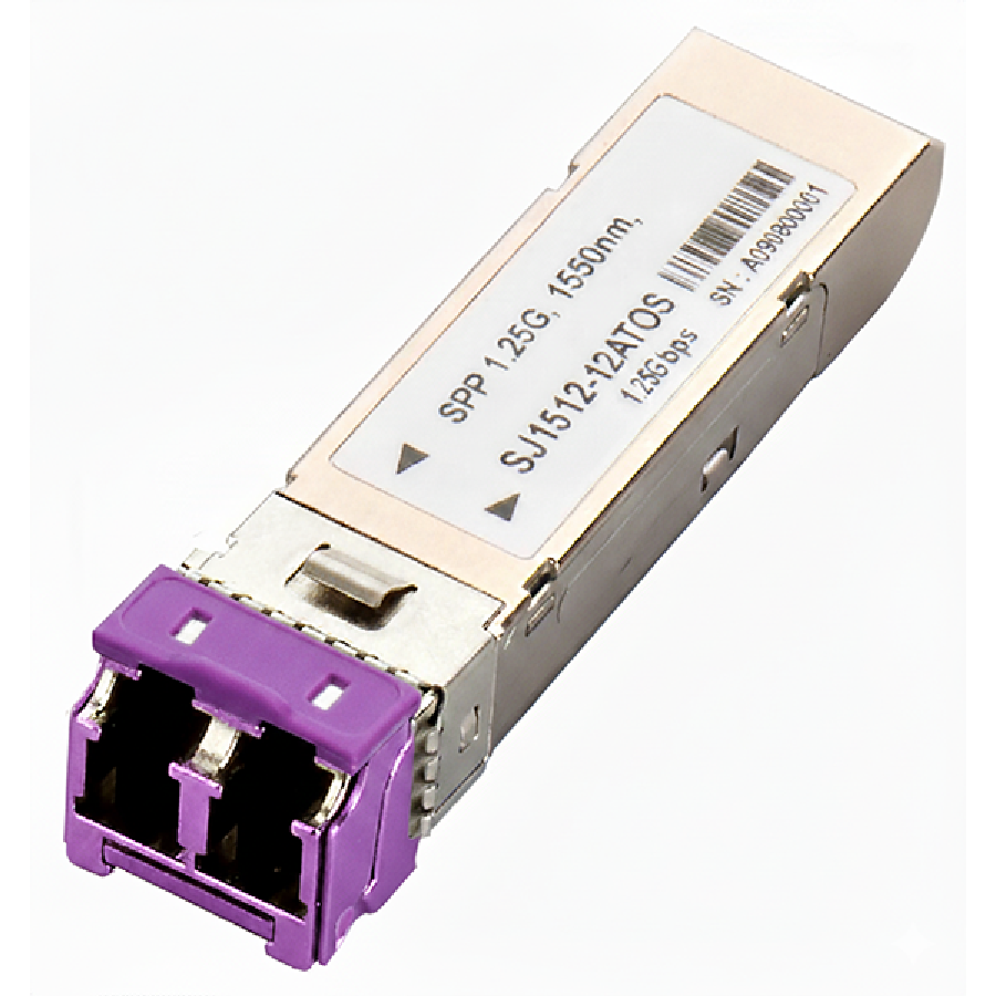 SJ1512-12ATOS - Module quang SFP 1.25G, 1550nm, 120/160km, DDM, SMF LC