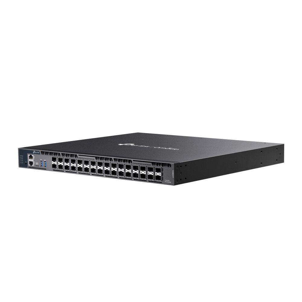 TP-Link SX6632YF | Switch Aggregation L3 32 Port 10G/25G Stackable Quản Lý Cao Cấp Omada, Dual PSU, VLAN, RIP/OSPF