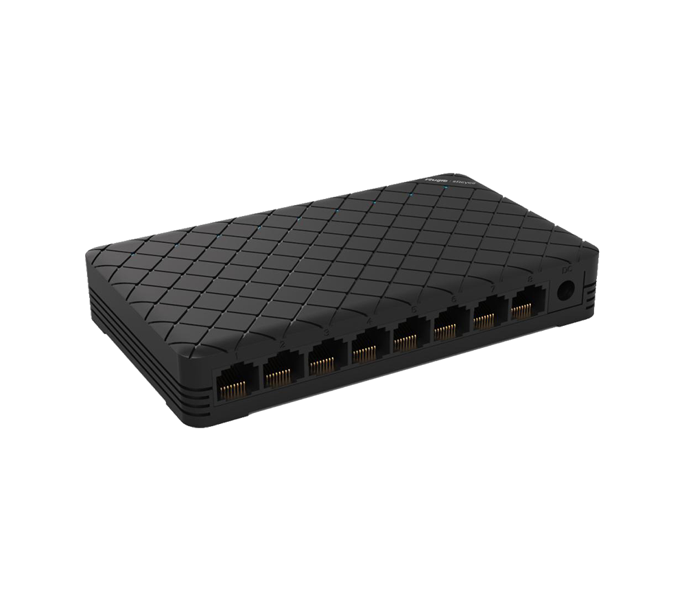 Ruijie Reyee RG-ES08G – 8-Port Gigabit Unmanaged Switch nhỏ gọn cho SOHO & SMB hiệu năng cao