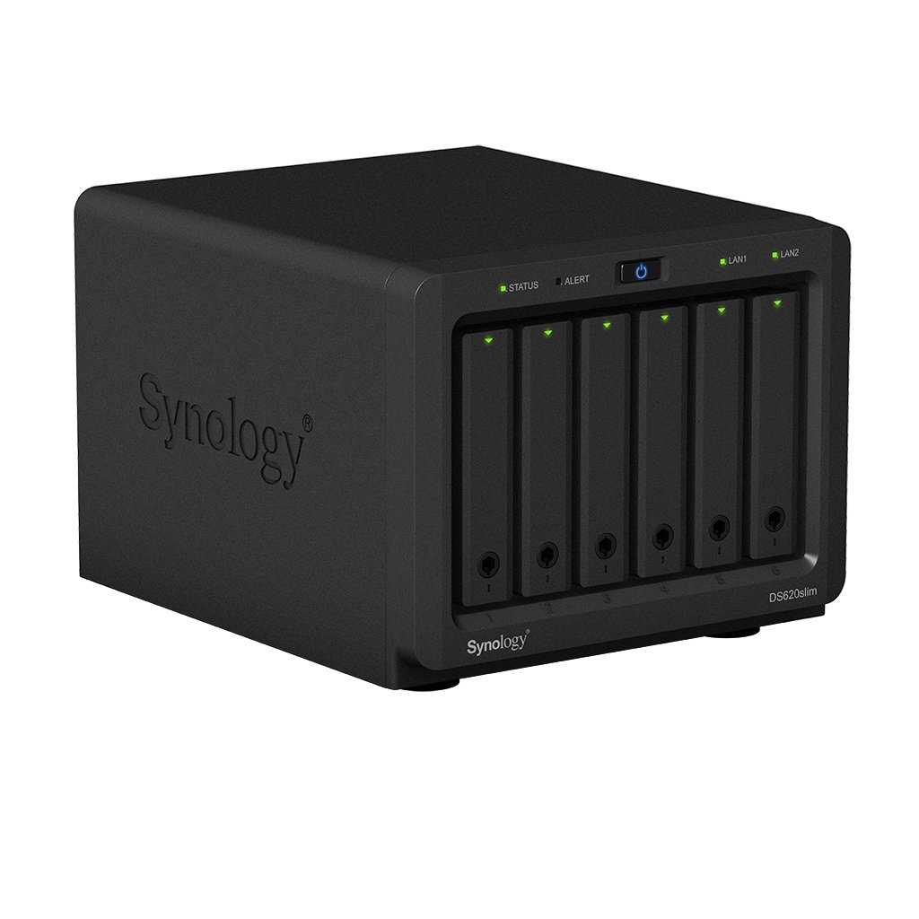 Synology DiskStation DS620slim - NAS 6-bay mini, thiết kế hiện đại, hiệu năng mạnh mẽ