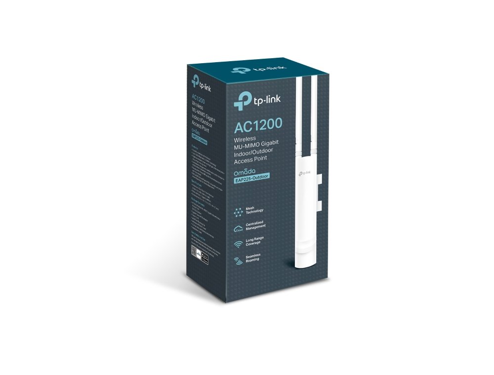 TP-Link EAP225-Outdoor | WiFi AC1200 Outdoor Access Point Chuẩn IP65, MU-MIMO, Hỗ Trợ PoE & Omada Cloud