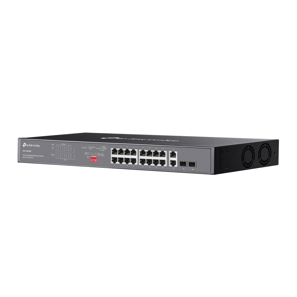 TP-Link DS1018GMP | Switch 18 Port Gigabit PoE+ 250W Rackmount, Truyền Xa 250m,